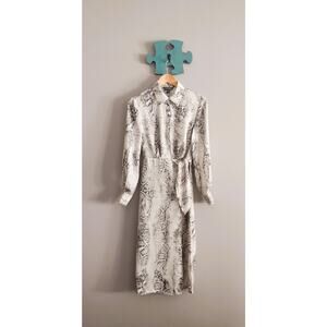 Steve Madden Daniella Collared Midi Dress Small NWT